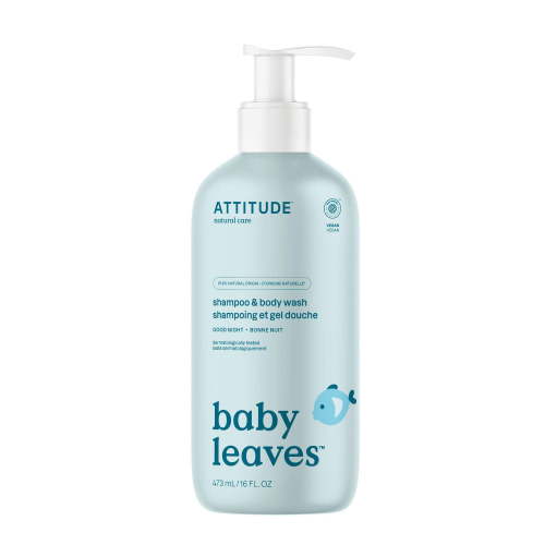 ATTITUDE baby leaves, Shampoo & Body Wash, Good Night, 473 mL
