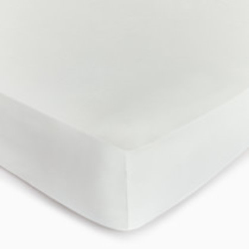 Soundly Percale Organic Crib Sheet - White
