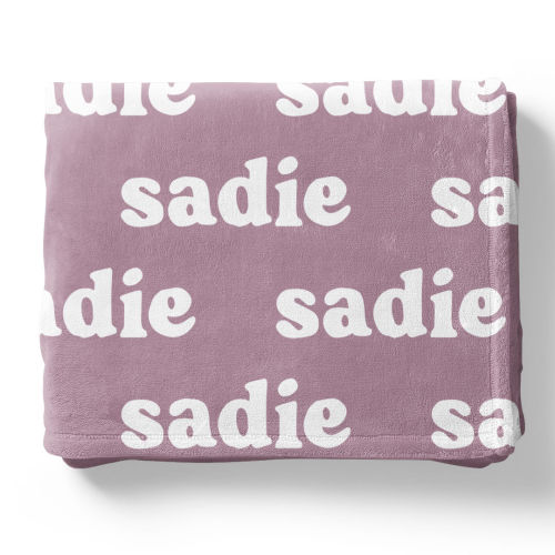 Violet Tones Personalized Color Blanket