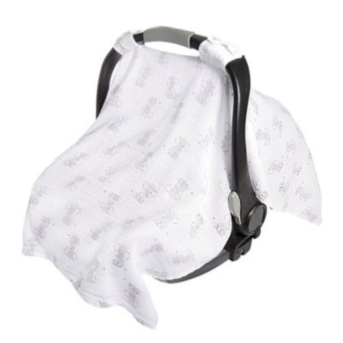 aden + anais™ essentials Car Seat Canopy in Elephant Grey - GREY - ONE SIZE
