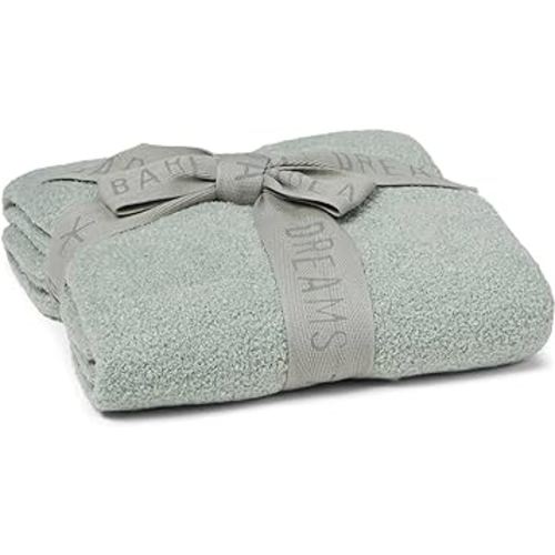 Barefoot Dreams CozyChic Lite Baby Receiving Blanket, Beach Glass, 30"x30"