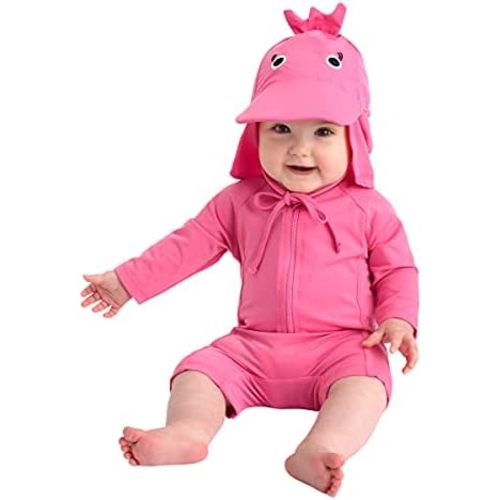 Cuddle Club Baby and Toddler One-Piece Swimsuit | UPF 50+ All-Day UV Protection Infant Sunsuit