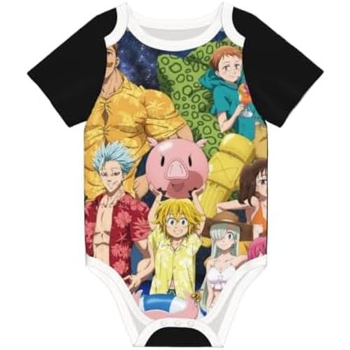 Baby Climbing Clothes,Jumpsuit for The 7 Deadly Sin Rompers Hip Hop Rompers Child Short sleeve Bodysuits