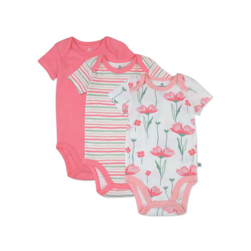 Honest Baby Clothing Organic Cotton Boy/Girl Short Sleeve Bodysuit Set, Newborn to 24M