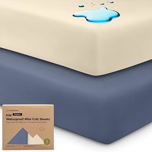 2-Pack Waterproof Pack and Play Sheets