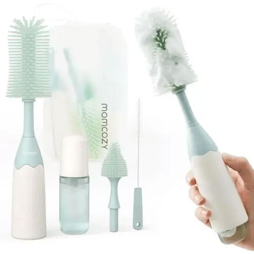 Momcozy Bottle Brush Kit, 5PCS Baby Bottle Cleaner Brush for - TikTok Shop
