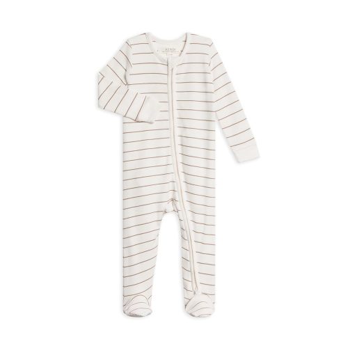 Colored Organics Baby Zip-Up Footed Sleeper with 2-Way Zipper - Newborn Organic Cotton Pajamas
