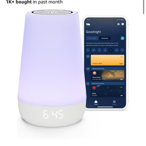 Hatch Rest Baby Sound Machine, Night Light | 2nd Gen | Registry Essential, Sleep Trainer, Routine Builder, Time-to-Rise Alarm Clock, White Noise Soother, Nursery Stories, Toddler Kids Bedroom (Wi-Fi)