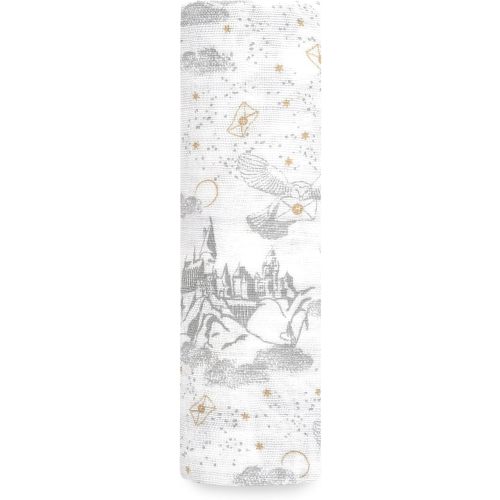 aden + anais Swaddle Blanket, 100% Cotton Blankets for Girls & Boys, Baby Receiving Swaddles, Ideal Newborn & Infant Swaddling Set, Single, Harry Potter