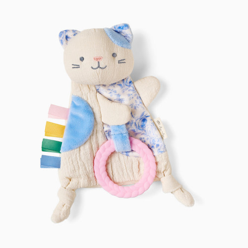 Itzy Ritzy Bitzy Crinkle Sensory Crinkle Toy with Teether - Kitty