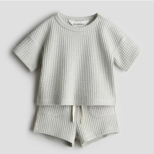 2-PIECE WAFFLED COTTON SET