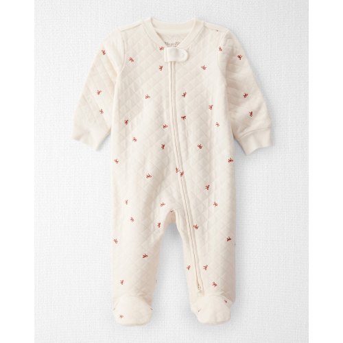 size 3 MONTH - Baby Quilted Bow Print Sleep & Play Made with Organic Cotton - Little Planet | Carter's