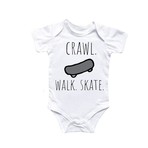 Skateboarding - Baby Boy Girl Clothes Infant Bodysuit Funny Cute Newborn 5