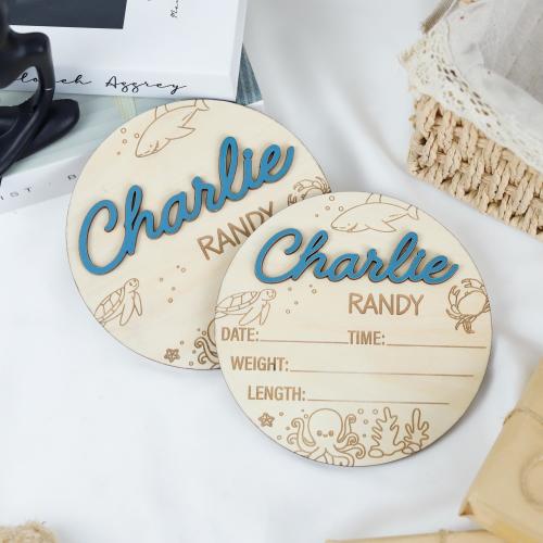 Ocean Creatures Birth Announcement Sign, Personalized Sea Turtle Baby Birth Stats, Ocean Theme Newborn Photo Prop, Ocean Nursery Decor Sign