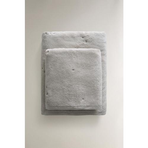 CHILDREN'S BATH TOWEL WITH STARS AND HEARTS - Light gray | ZARA United States