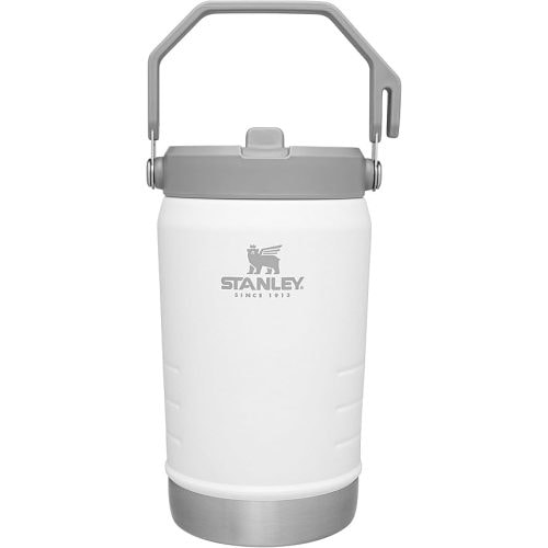 Stanley IceFlow Flip Straw Jug with Handle 40 oz| Twist On Lid and Flip Up Straw | Leak Resistant for Travel and Sports | Insulated Stainless Steel |BPA-Free |Polar
