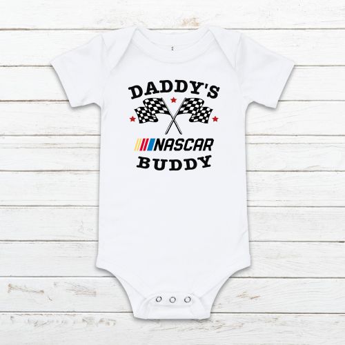Child's Daddy's Nascar Buddy T-Shirt, Nascar Fan Shirt, Baby Romper Nascar Fan, Baby Bodysuit Daddy's Buddy, Father's Day