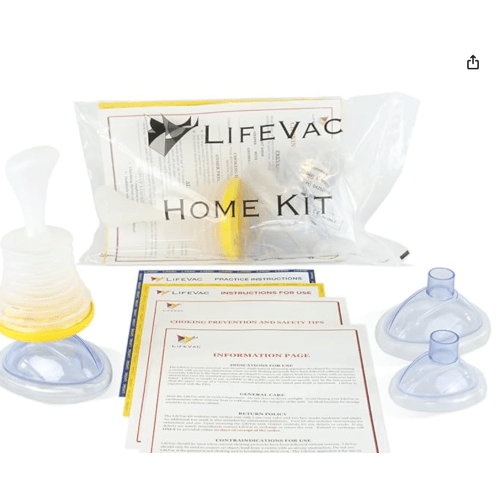LifeVac Home Kit - Portable Suction Rescue Device, First Aid Kit for Kids and Adults, Portable Airway Suction Device for Children and Adults