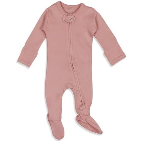 L'ovedbaby Unisex Baby Organic 2-way Zipper Footie