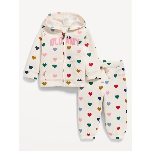 Printed Logo-Graphic Zip Hoodie for Baby | Old Navy