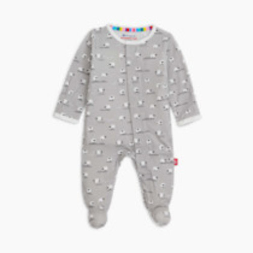 Magnetic Me Modal Magnetic Footie - Pastel Grey Baa Baa Baby, 0-3 M