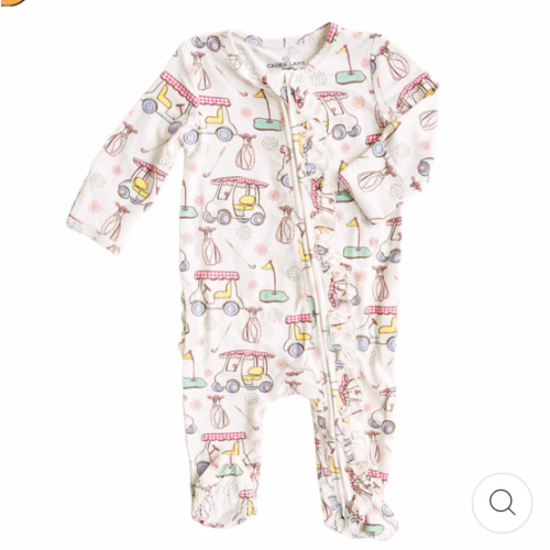 Girl Ruffle Zipper Footies - Best Sellers