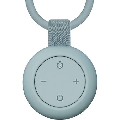 Portable Baby Sound Machine [White Noise for Babies Kids Adults][Sleep Soother][Timer Function][12 Soothing Sounds] 15 Hours Battery Life, Registry Gift,Shower,Clips on Baby Stroller.Slate