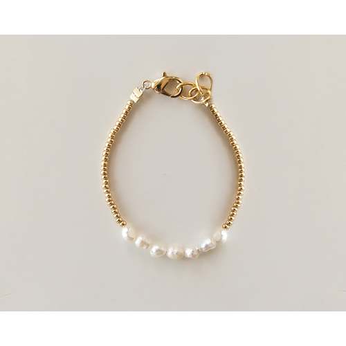 Mommy & Me Little Lady Pearl Bracelet - 14K Gold Filled