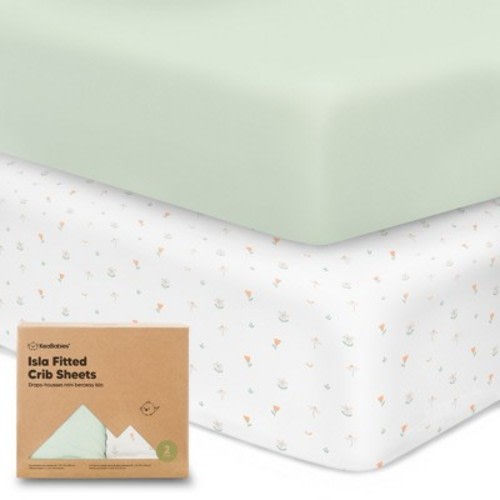 KeaBabies 2pk Isla Fitted Crib Sheets for Boys, Girls, Baby Crib Sheet, Fits Standard Nursery Crib Mattresses, Color: Wildflowers