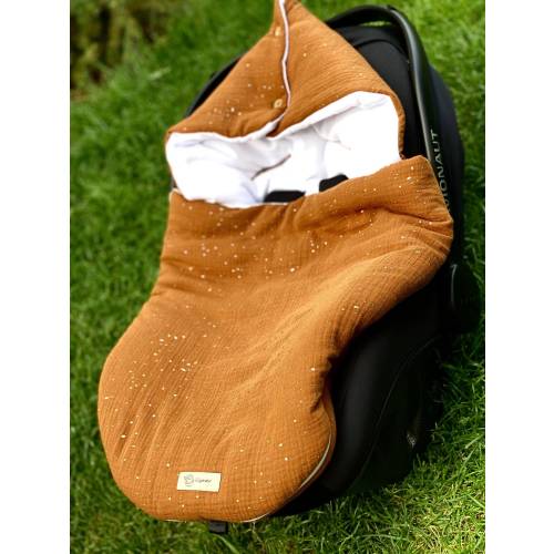100% organic OEKO-TEX®&GOTSCertified muslin cotton Baby footmuff,Baby travel sleeping bag for stroller/pram,car seat,Fubsack,Babyshower gift