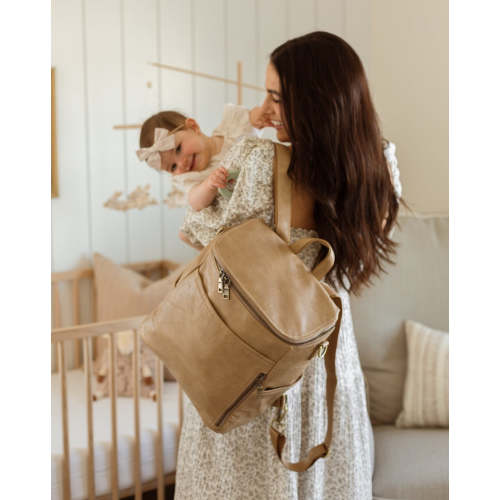 La Mère Original Vegan Leather Diaper Bag Backpack | Azaria