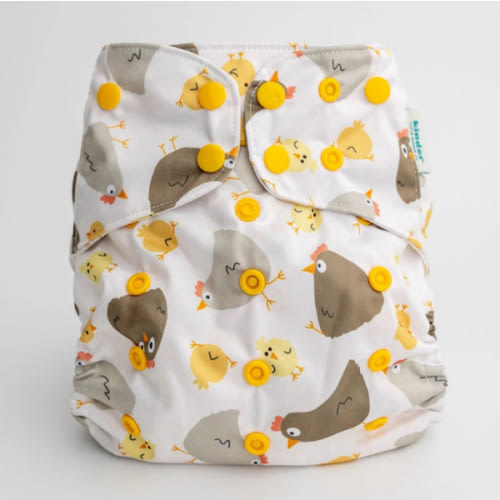 Animals and Insects: Essentials Pocket Cloth Diaper with Athletic Wicking Jersey, Grows with your Baby