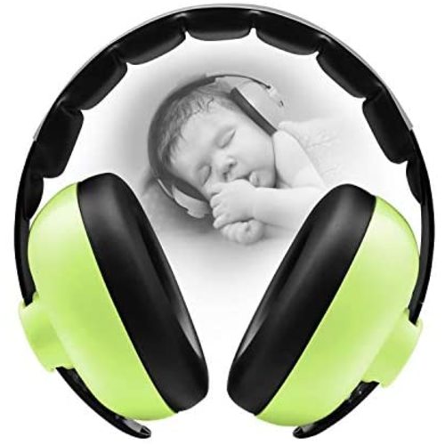 BBTKCARE Baby Ear Protection Noise Cancelling Headphones for Babies for 3 Months to 2 Years (Green)