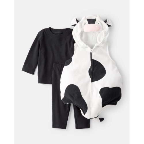 Baby 3-Piece Cow Halloween Costume - Black/White - Carter's | Carter's