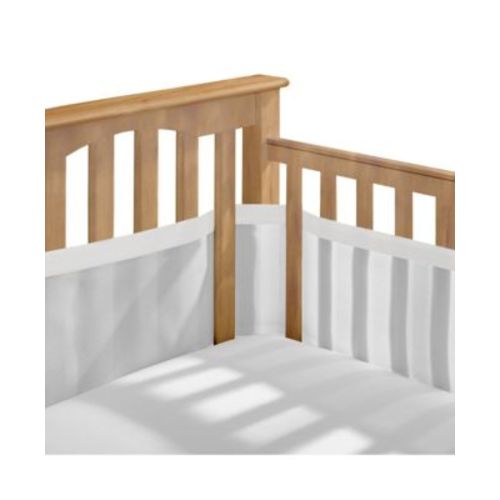 Breathable Baby Breathable Mesh Liner for Full-Size Cribs, Deluxe 4mm Mesh (Size 4FS Covers 3 or 4 Sides)