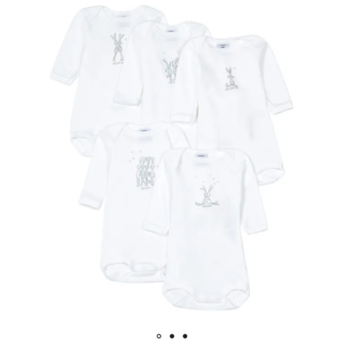 Set of 5 Crossbody Playsuits | White