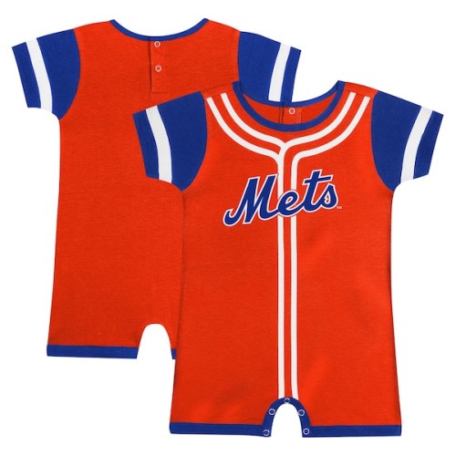 Newborn & Infant New York Mets Fanatics Orange Fast Pitch Romper