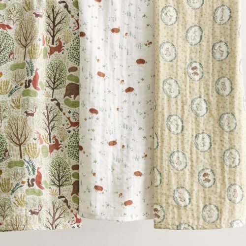 Woodland Creatures Swaddle Set