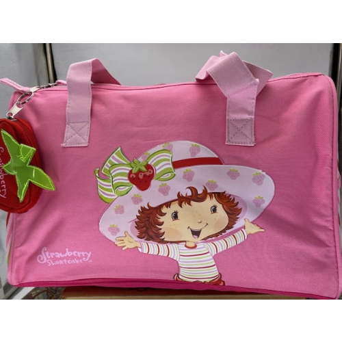 Strawberry Shortcake Kids Duffel Bag, Gym Tote, Weekender, 16 inches for Girls 5+