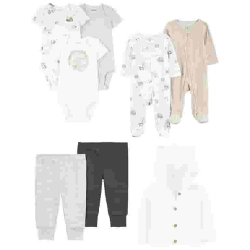 Carter's Child of Mine Baby Unisex Outfit Set, 8-Piece, Sizes Preemie-6/9 Months