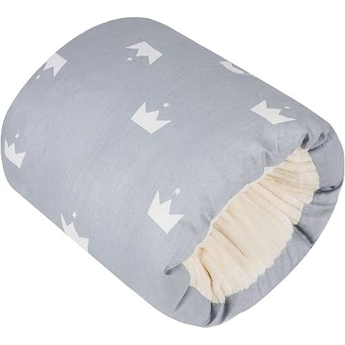 Baby Nursing Arm Pillow Breastfeeding Pillow,Soft Baby Nursing Arm Pillow Portable and Washable for Travel or Outdoor Use Can be Carried with You Essential Items（Grey Crown）