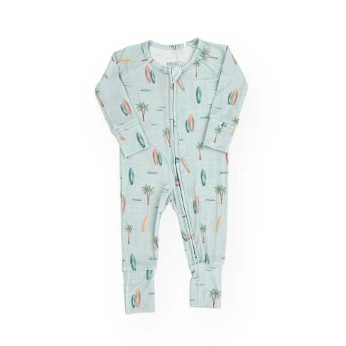Bamboo Convertible Footie Romper | Surf