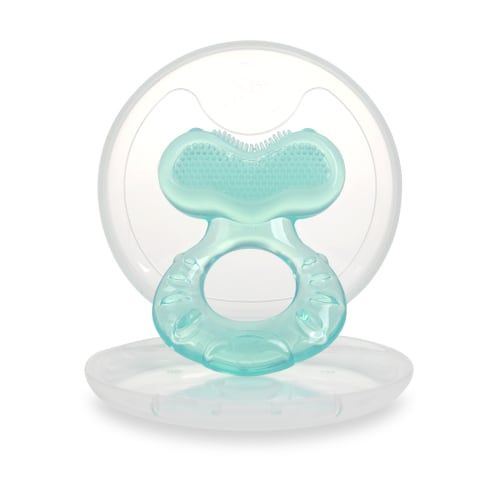 Nuby Teethe-eeze Silicone Teether Toy for Babies, Aqua