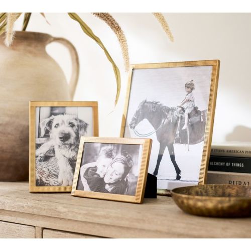 Maeve Thin Metal Frames- Gold 4x6