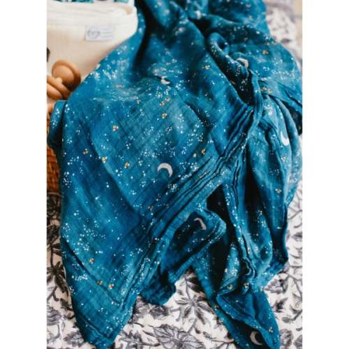 Organic Cotton Muslin Swaddle, Starry Night