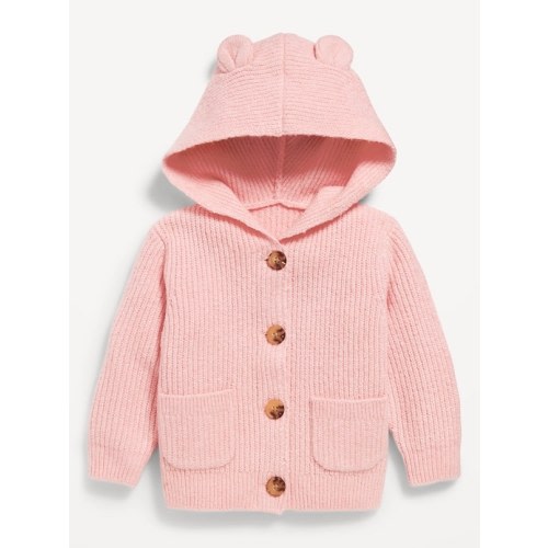 SoSoft Critter Ear Button-Front Sweater for Baby
