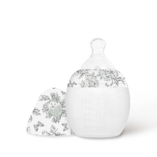 Elhee x Tartine & Chocolat Baby Bottle 150 ml | Toile de Jouy Gris 0m+ - Elhee