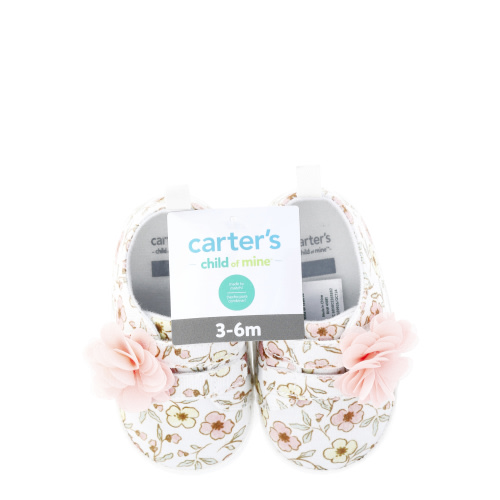 Carters Baby Girls Floral Sneakers - 3D Flower Detail