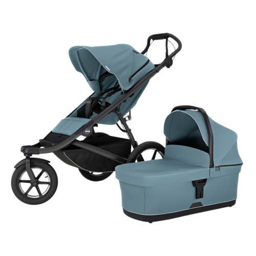 Thule Urban Glide 3 Single Jogging Stroller + Bassinet Bundle
