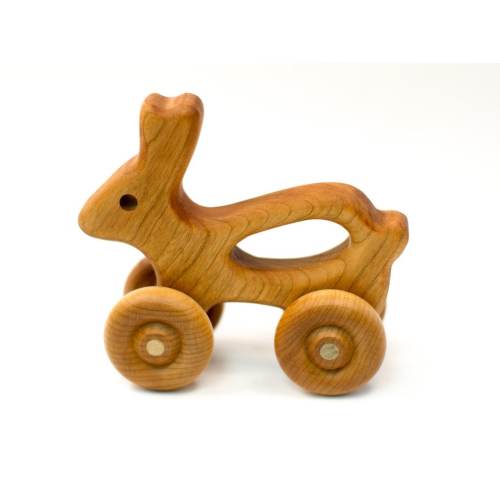 Bunny Car - Waldorf - Montessori - Organic - Baby Gift